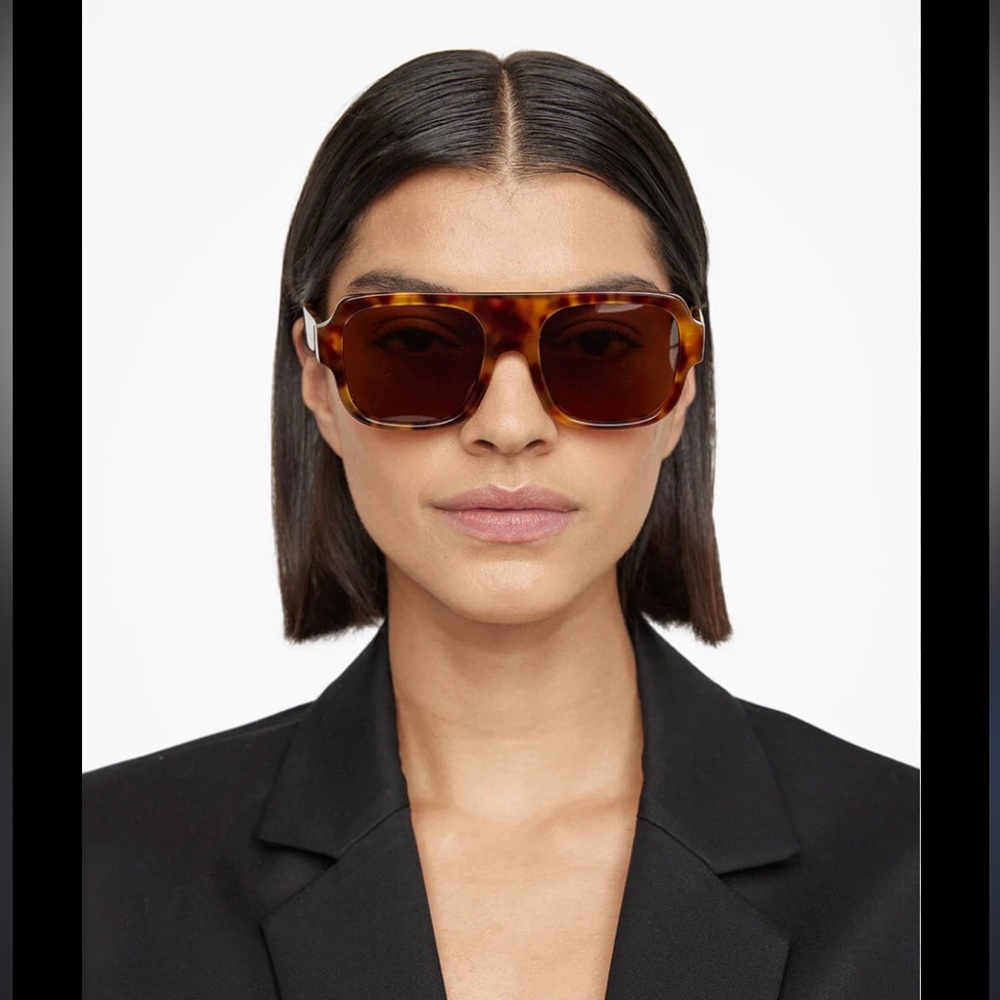 NWT! Anine Bing Sicily Sunnies in Tortoise O/S